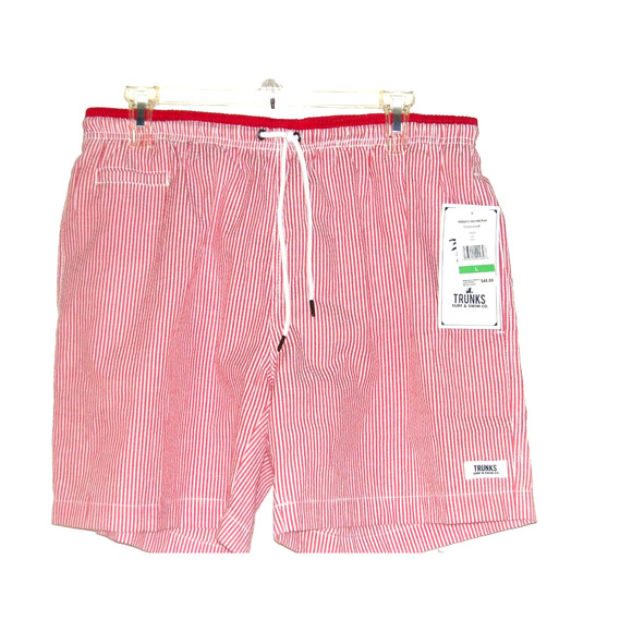 NWT Surf & Swim Trunks Stripped Mesh Lined Seersucker Men's L/ orig‎ $48 - Picture 4 of 4